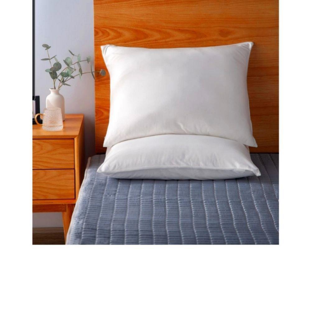 Pillowcases King Set of 2 with Zippers, Size 20x36in, White